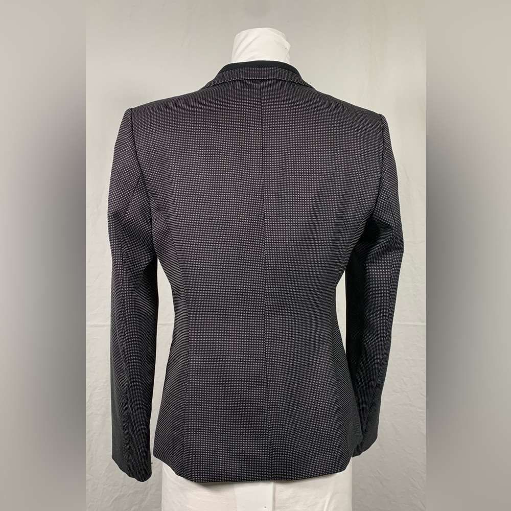 Hugo Boss Black Micro-Dot Blazer | Tailored One-Button Jacket | 98% Wool - Picture 3 of 11